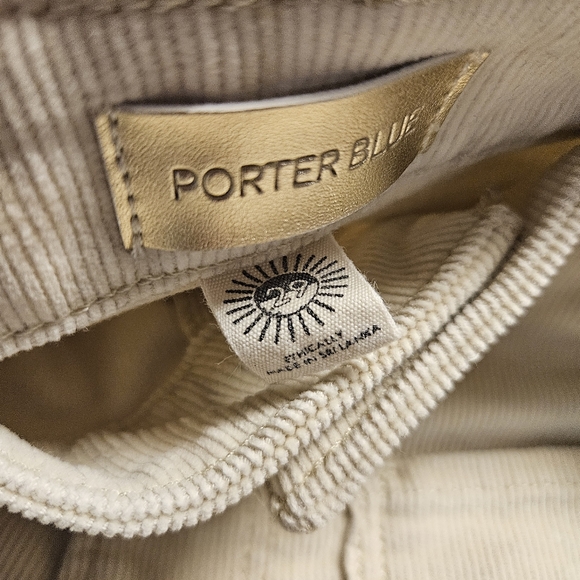 Porter Blue The Wanderer Corduroy Flare High Waisted Wide Leg Pants Size 29 - Picture 10 of 16